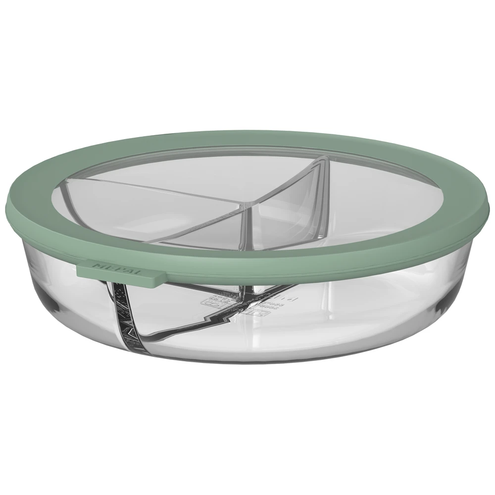 Mepal Glazen Multikom Cirqula 3-Vaks - Nordic Sage