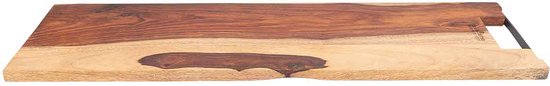 Pure Rose Wood Serveerplank 69 Cm Met Metalen Handvat