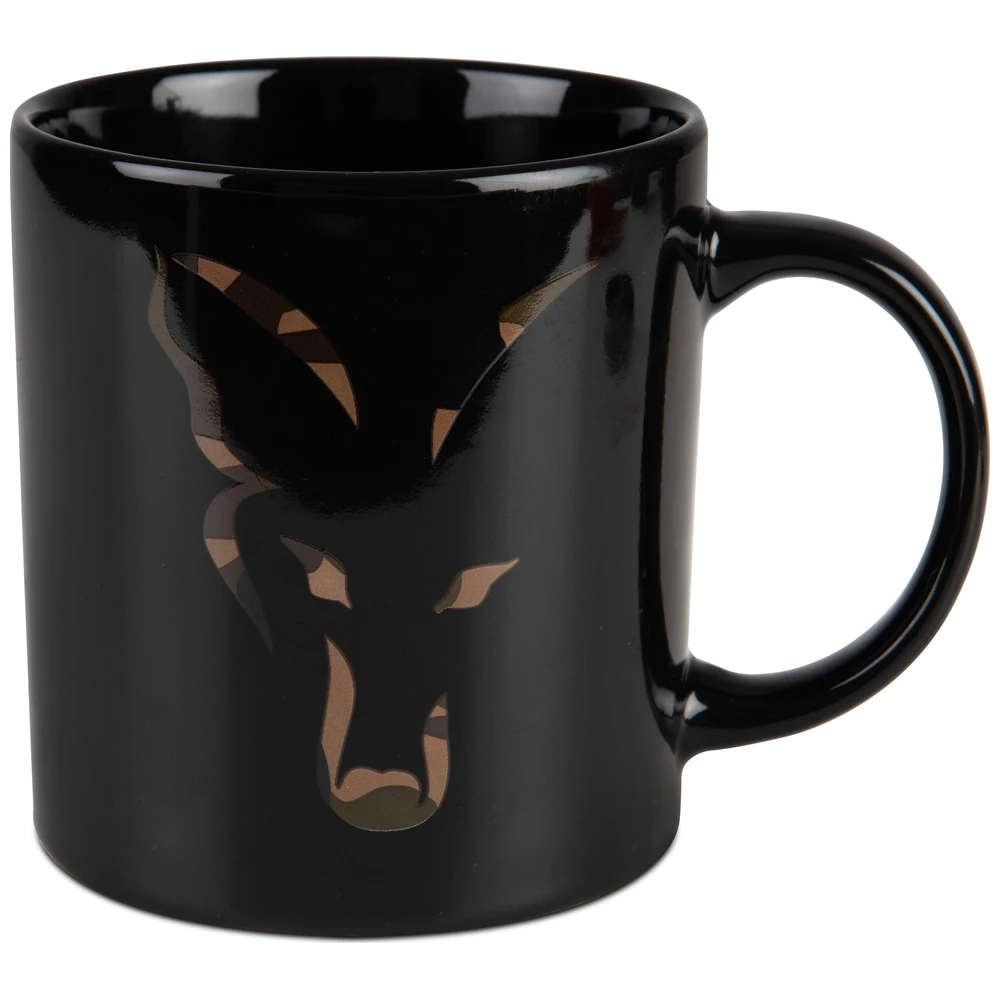 Fox Ceramic Mug Black