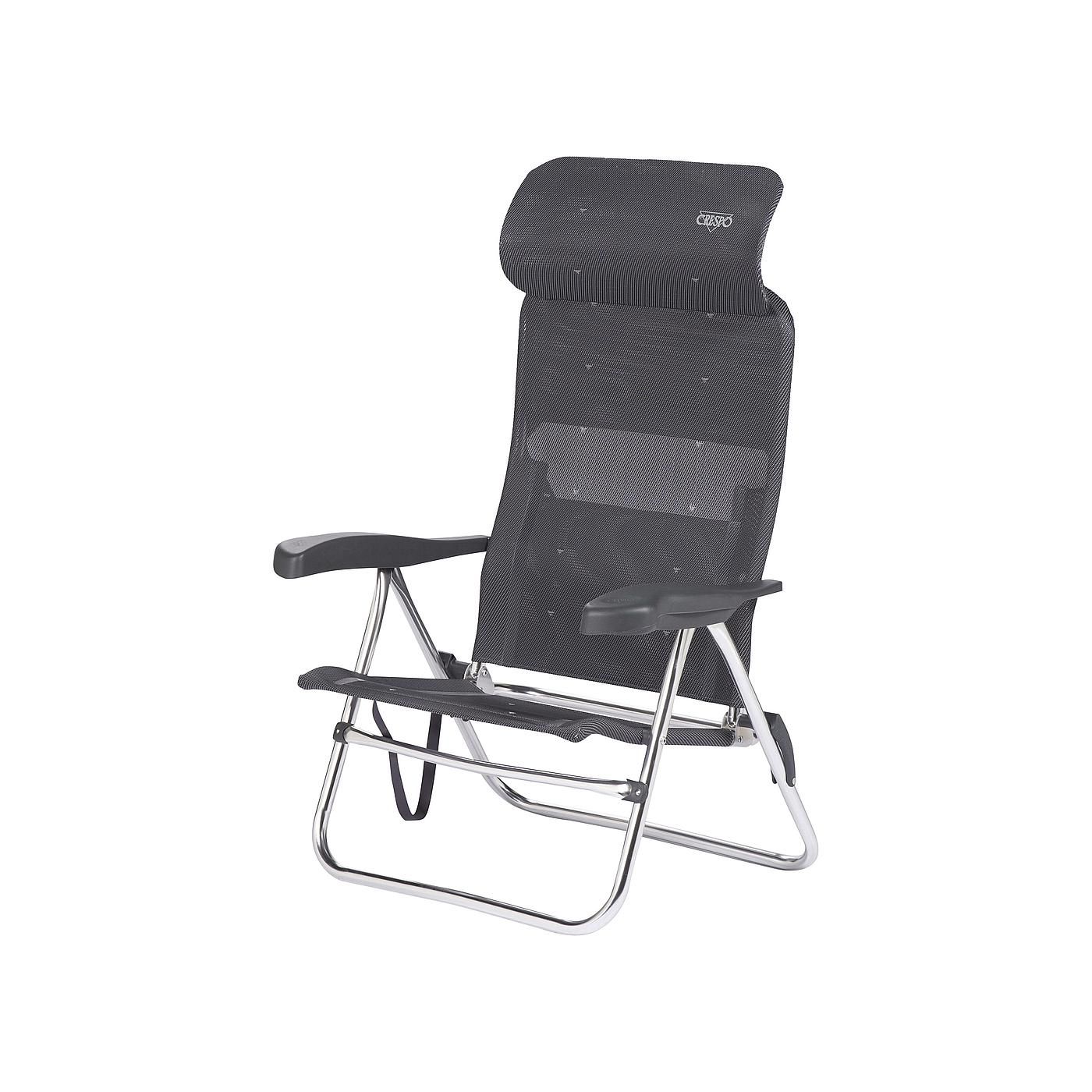 Crespo AL-205 Compact Dark Grey strandstoel