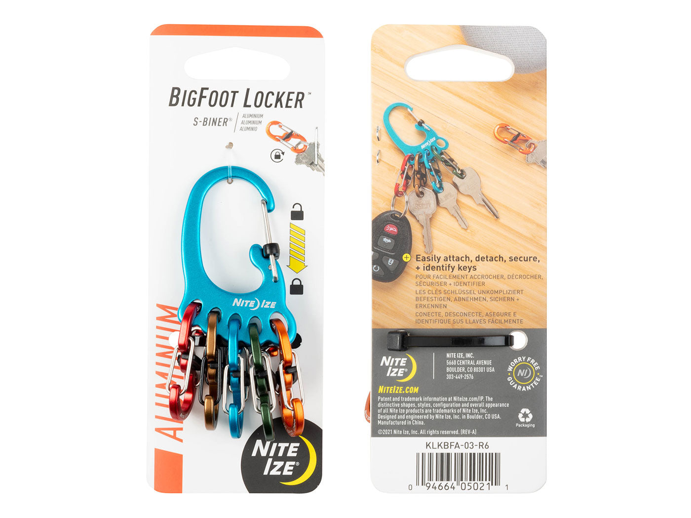 Nite Ize Bigfoot Locker Sleutelhouder Blauw