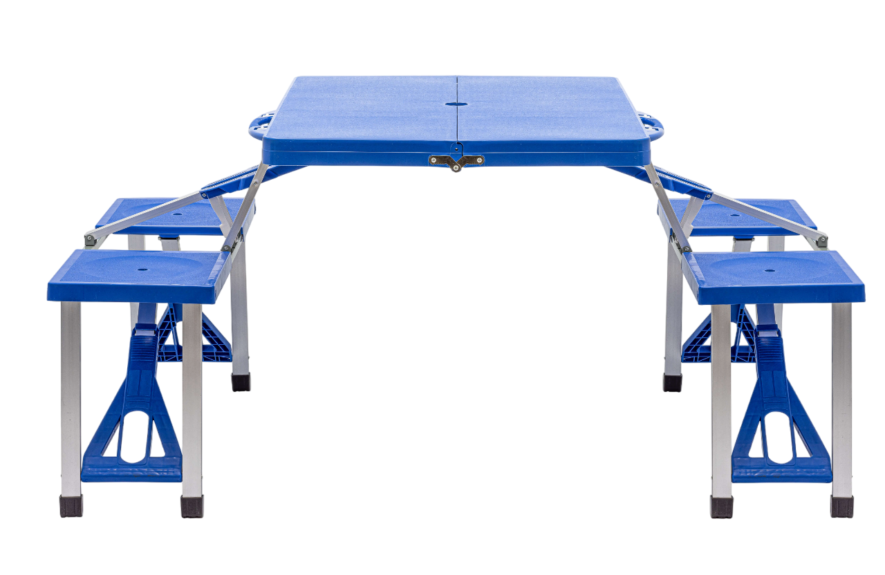 ZR-TABLE フルオプション Happy Rhino Vierzitter Kunststof Happy Table | Kampeerhal Roden