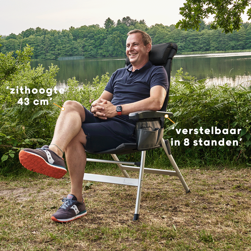 Isabella Kampeerstoel Thor, Dark Grey