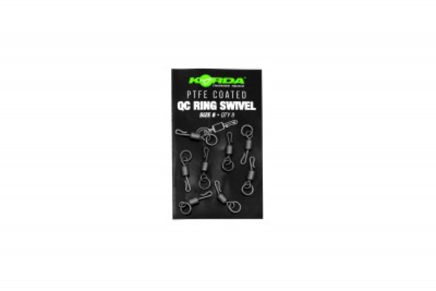 Korda Ptfe Qc Ring Swivel Size 11 (8Pcs)