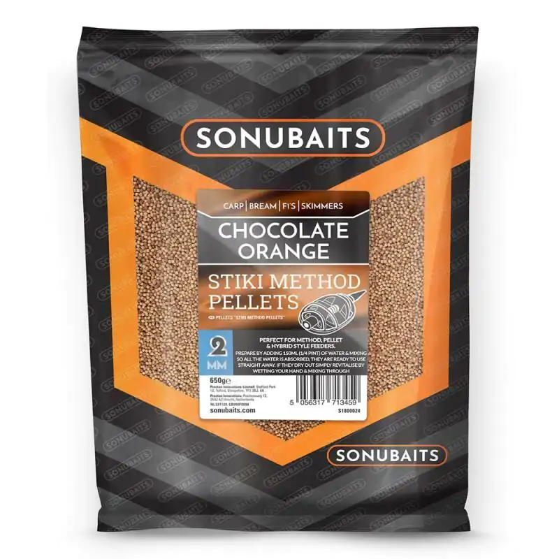 Sonubaits Stiki Chocolate Orange Method Pellets 2Mm