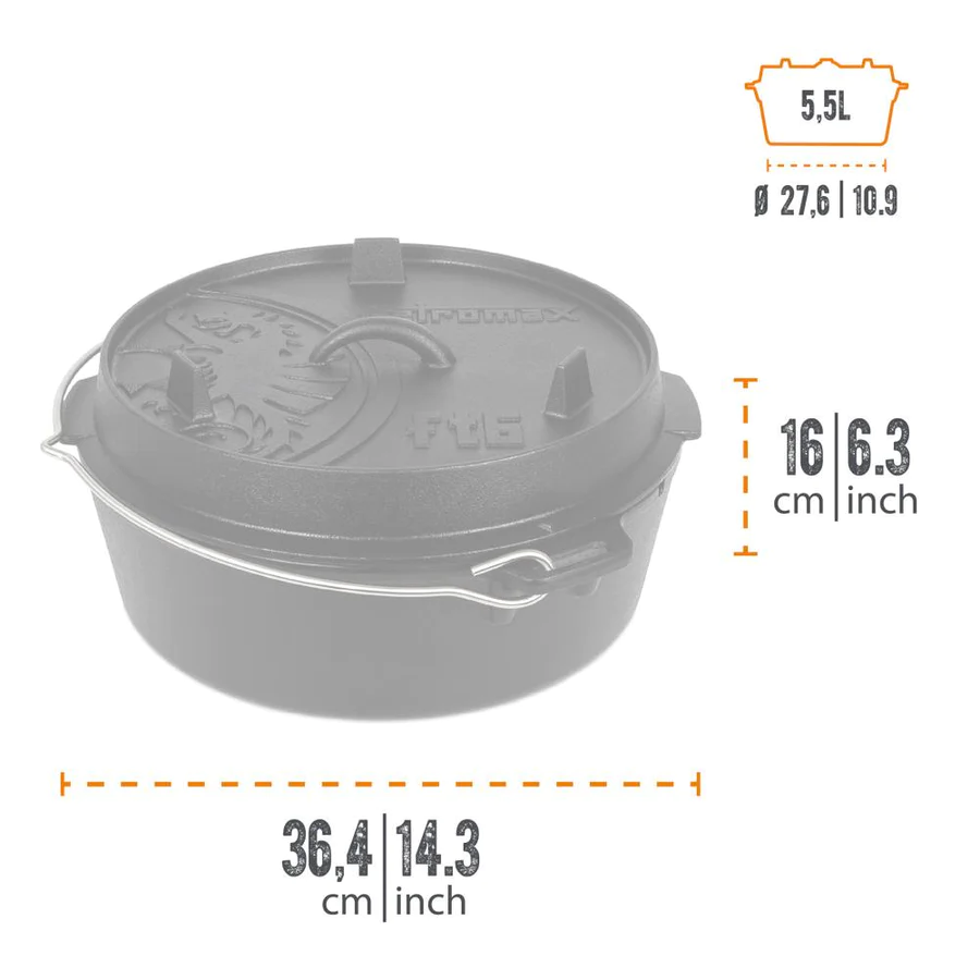 Petromax Dutch Oven FT6-T 5,5 Liter