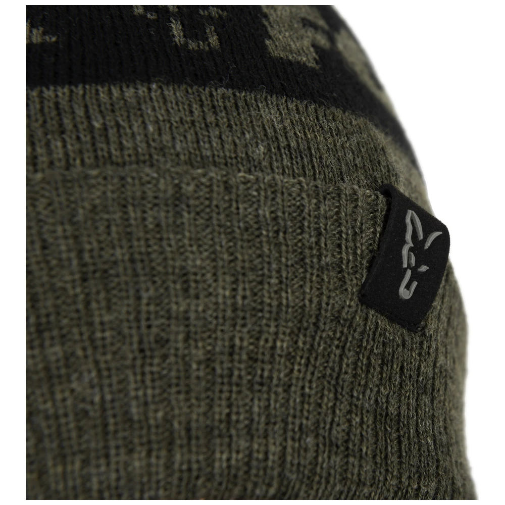 Fox Collection Bobble Hat Green/Black