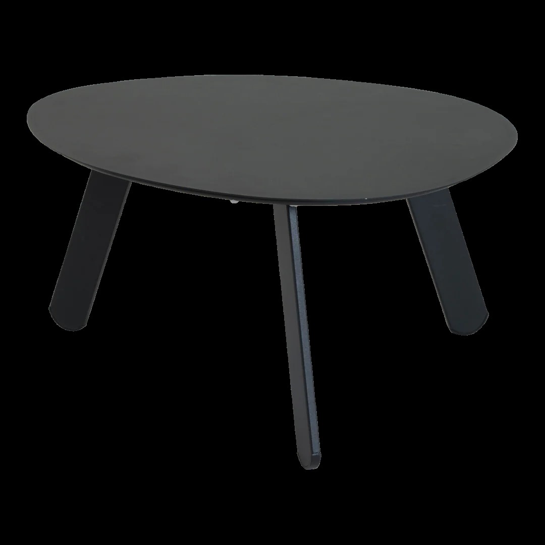 Leslie Living Bijzettafeltje Tiki 55X46X28 CM Zwart