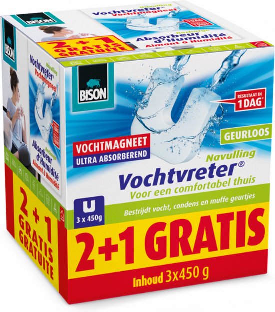 Bison Vochtmagneet 2+ 1 Gratis