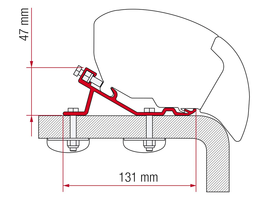Fiamma Adapter Standard F65S/F65L