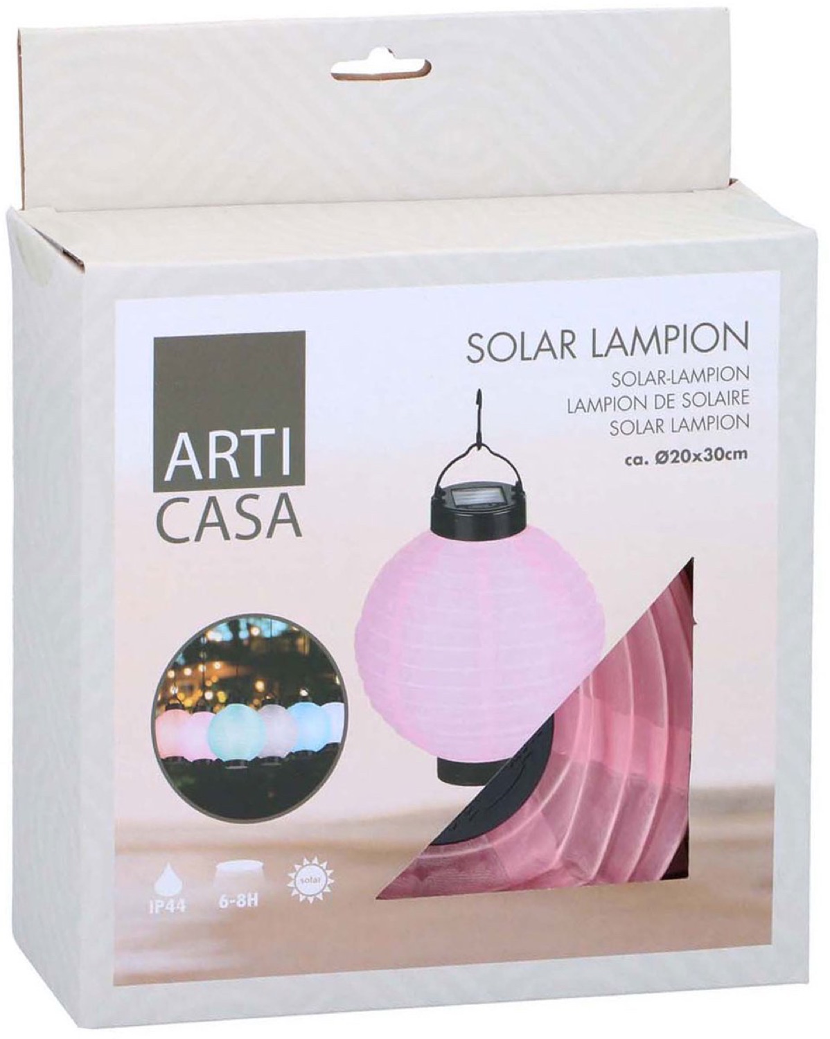 Grundig Solar Lampion Ø20 CM Warm Wit Led