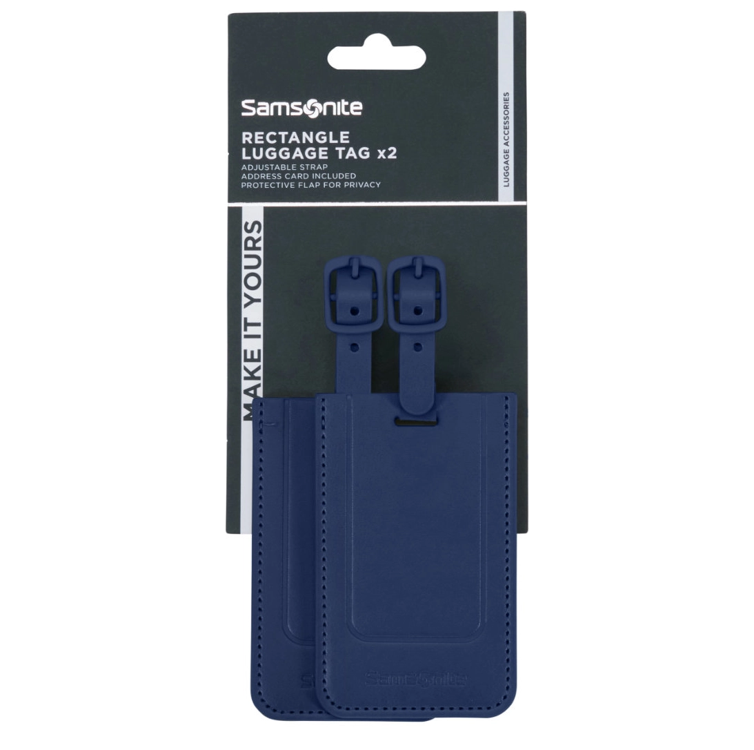 Samsonite Ta Revolution Rectangle Luggage Tag X2 - Midnight Blue