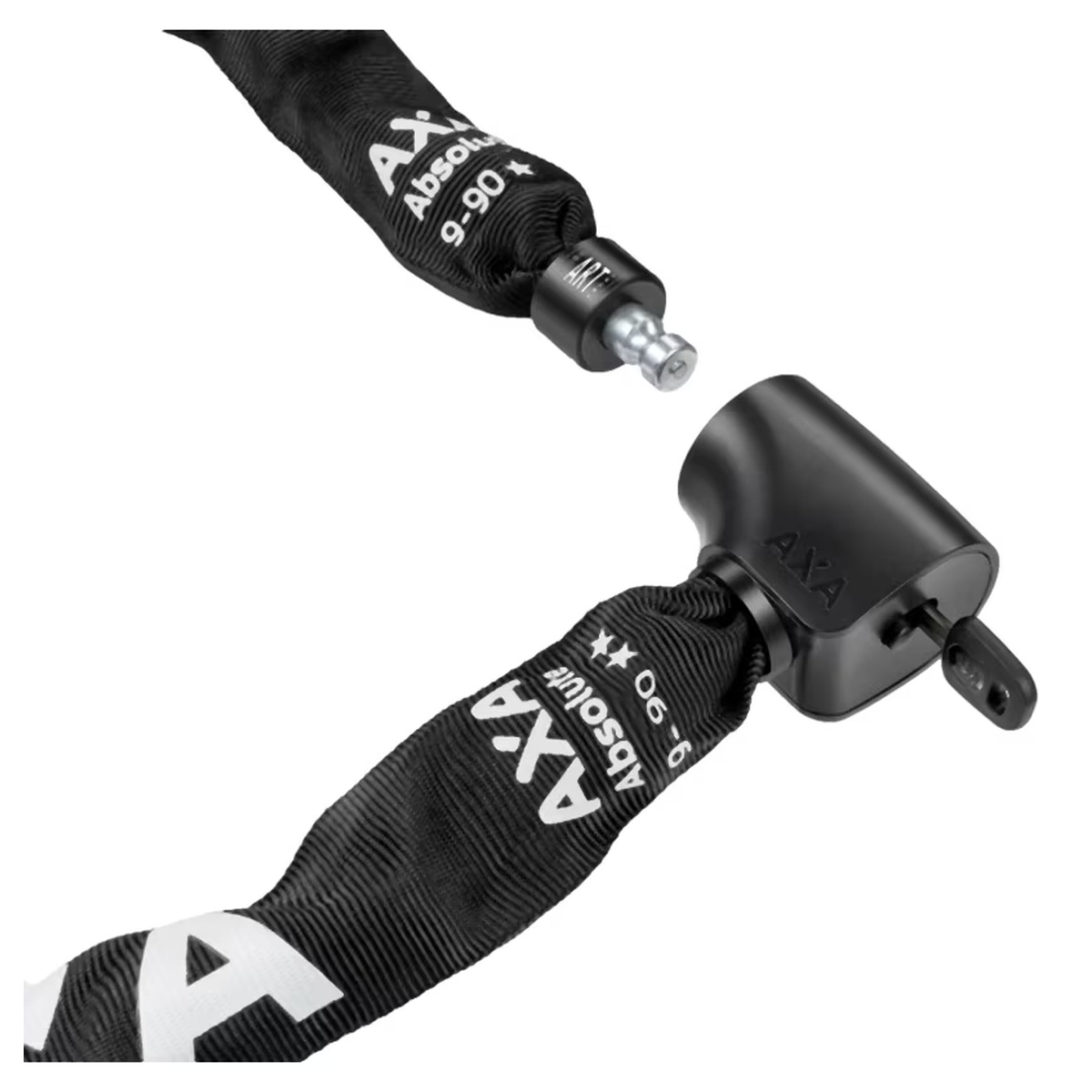 Axa Absolute Zwart, Kettingslot, 90X9CM