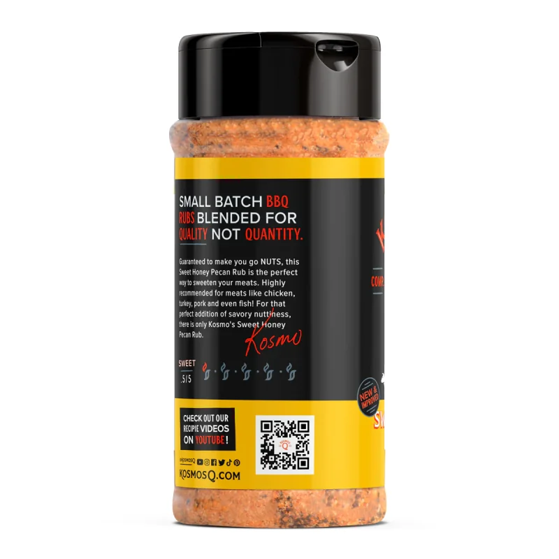 Kosmos'Q Rub Sweet Honey Pecan Rub 303 Gr