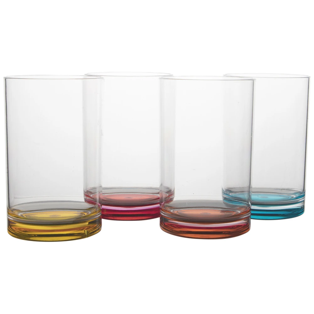 Gimex GX Col Waterglas Rainbow 4St