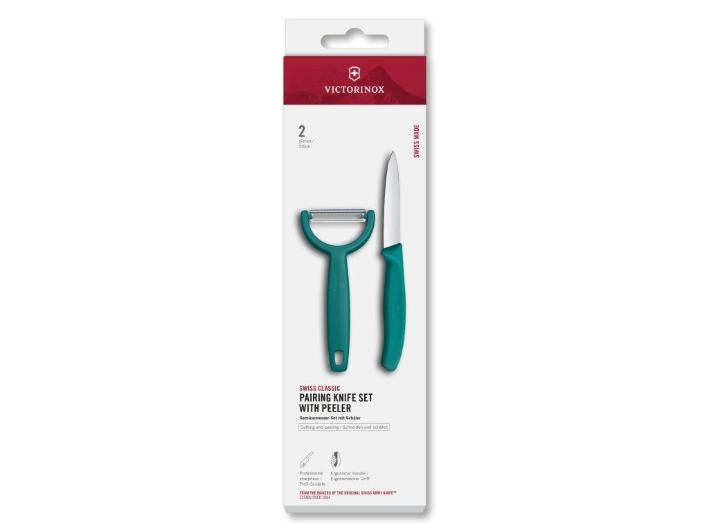 Victorinox Keukenset 2-Delig Swiss Classic - Glad/Ypso Dunschiller - Groen