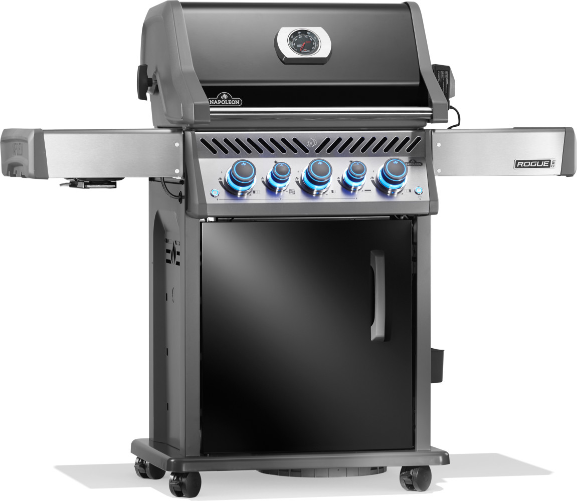 Napoleon Rogue Pro-S 425 Met Sizzle Zone En Achterbrander Zwart Incl Draaisp
