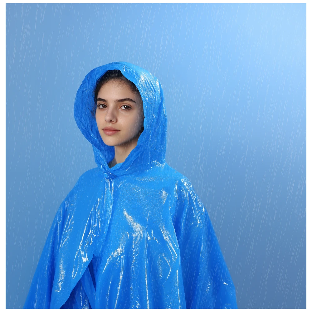 Lifetime Travel Poncho Adult 100X130Cm 4Ass PE
