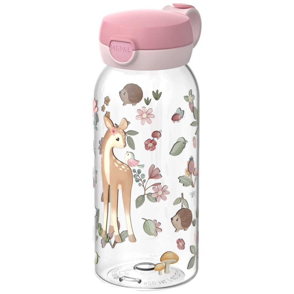 Mepal Drinkfles Met Flipdop Campus 600 Ml - Fairy Garden