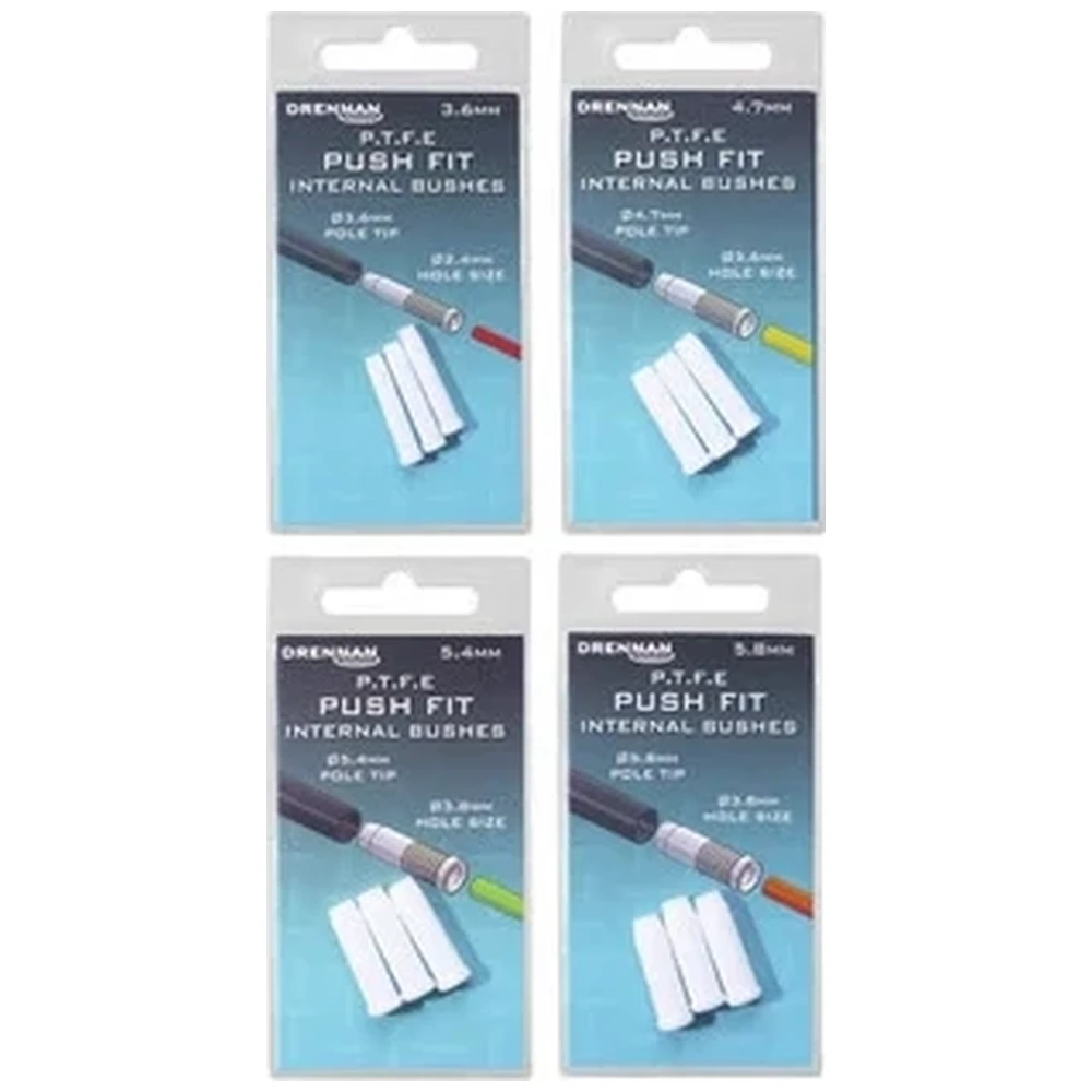 Drennan Frennan P.F.T.E Push Fit Internal Bushes 5.4Mm Pole Tip