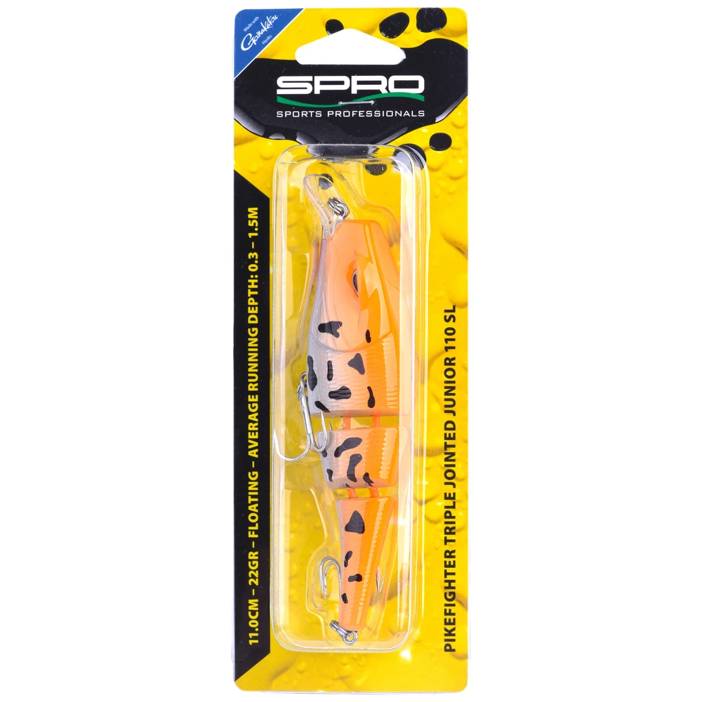 Spro Pikefighter TR Jtd UV Orange Koi 110Sl 22G