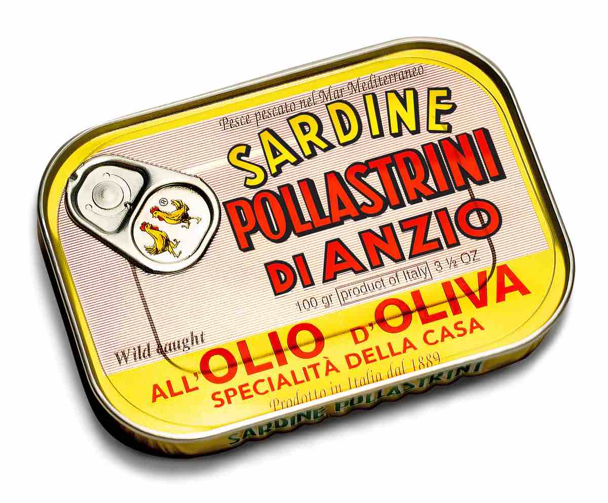 Pollastrini Sardines In Olijfolie 100 Gr