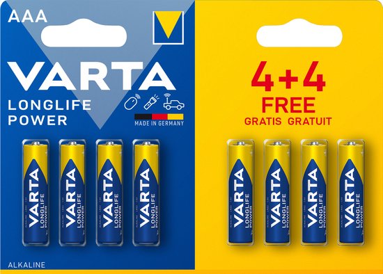 Varta Batterij Aaa 4+4 Gratis