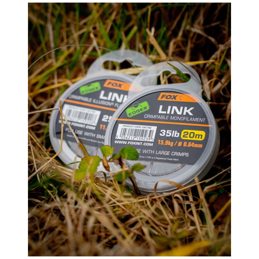 Fox Edges Link Crimpable Fluorocarbon 25Lb 0.53MM