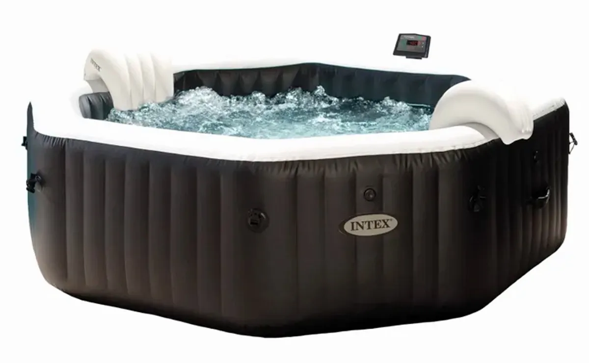 Intex 4-Person Onyx Black Octagon Combo Spa Set