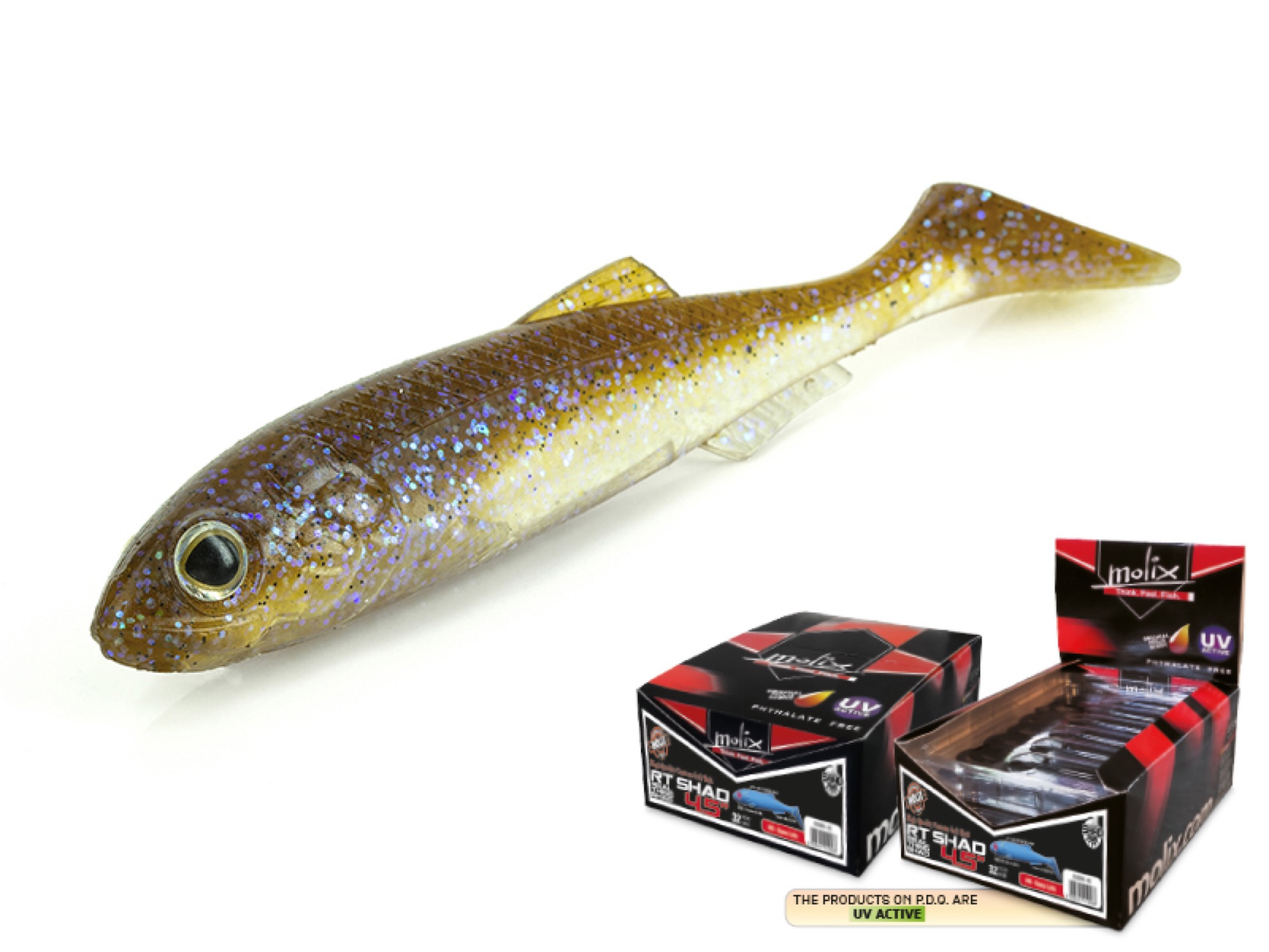 Molix RT Shad 4.5" Bulk Spray - #138 Wakasagi