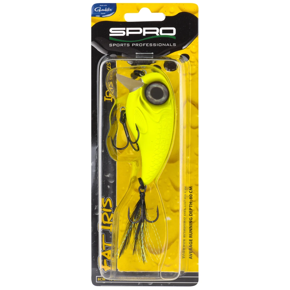 Spro Fat Iris 80 Hardlure Yellow Chart 8Cm 40G
