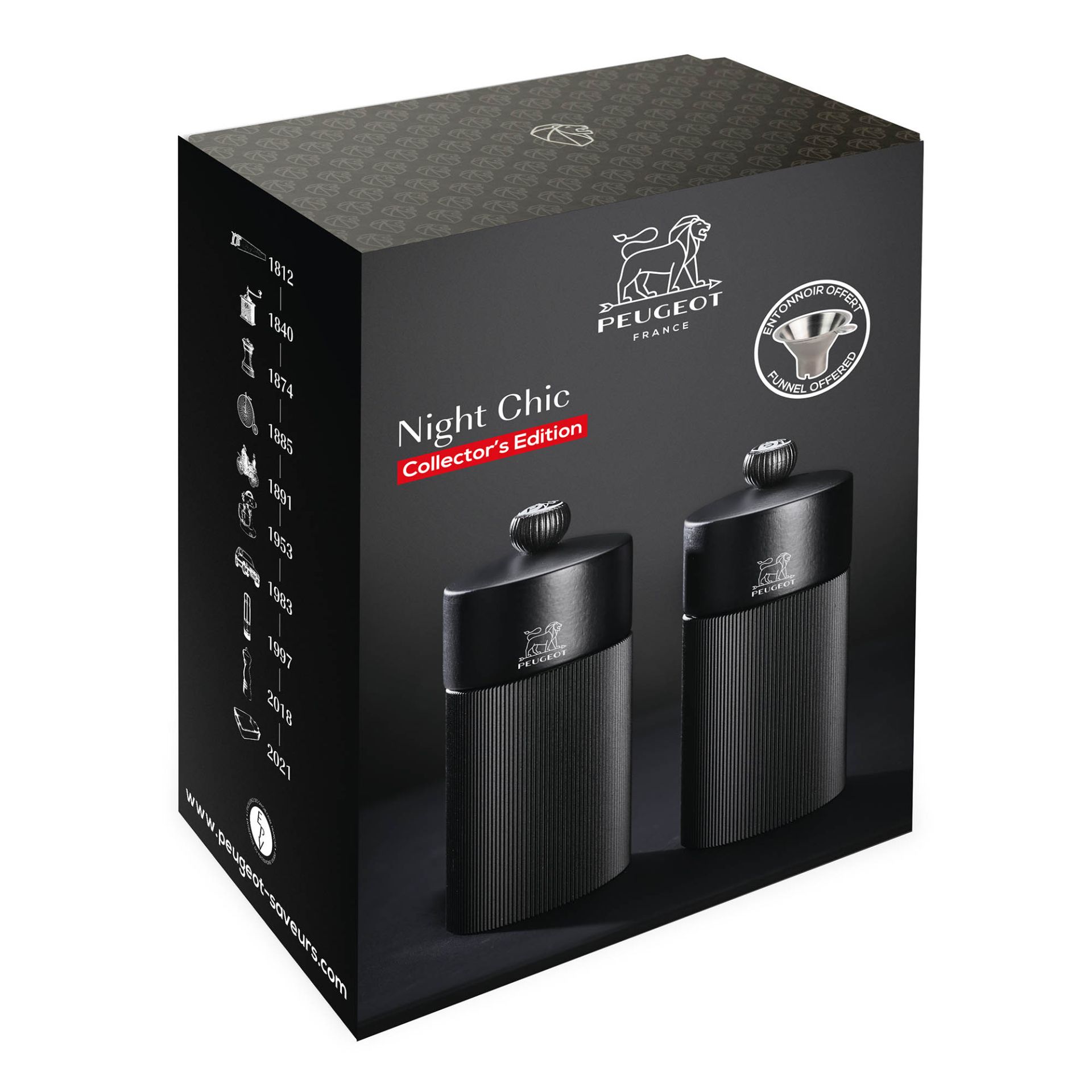 Peugeot Line U'Select Peper- En Zoutmolen 12 Cm Night