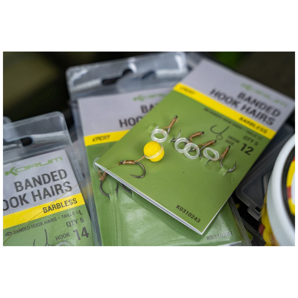 Korum Banded Hook Hairs-Barbless 10