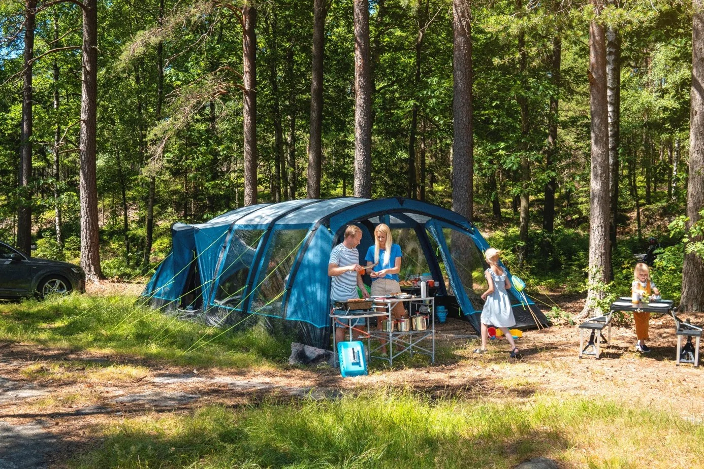 Hoe werkt een oplaasbare tent?