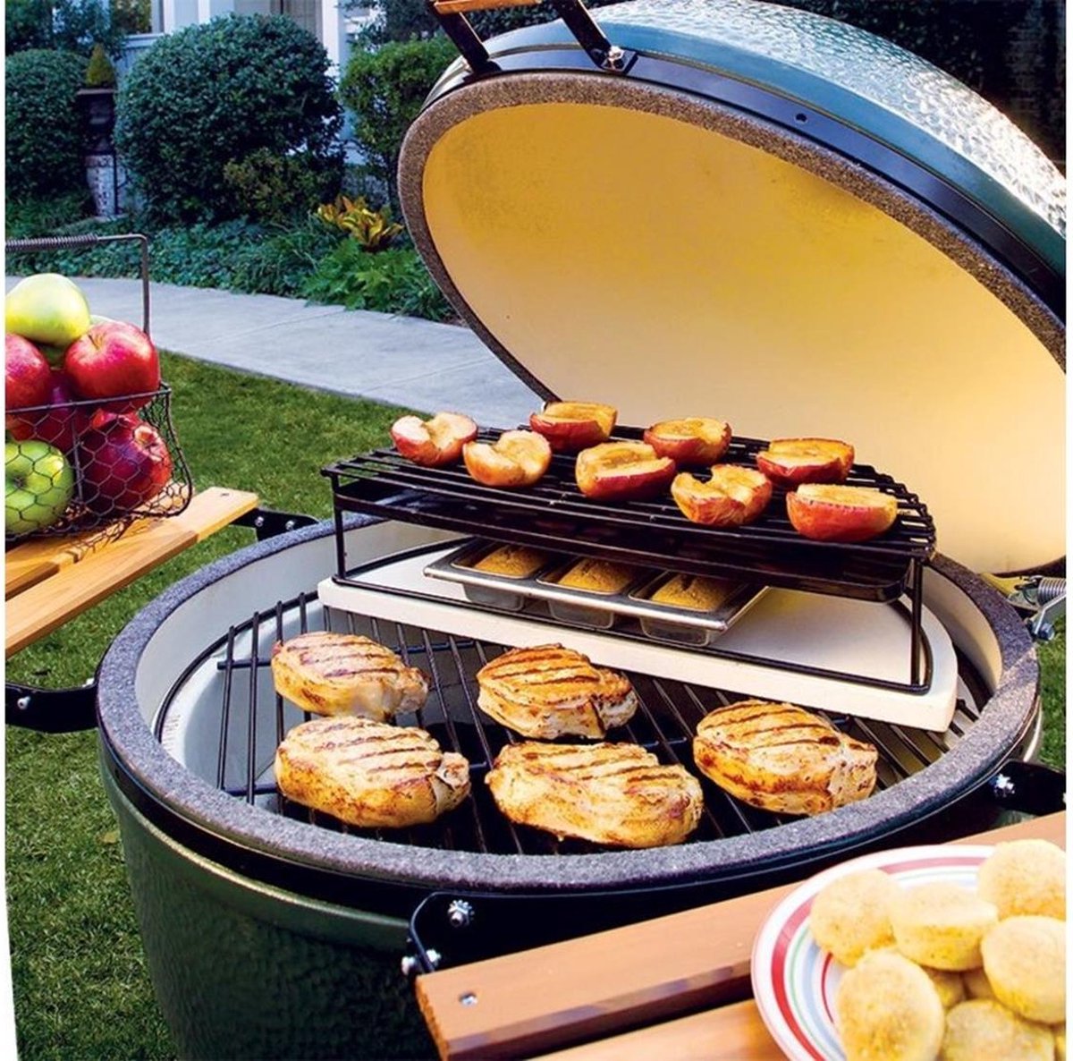 Big Green Egg Half Conveggtor Stone XL