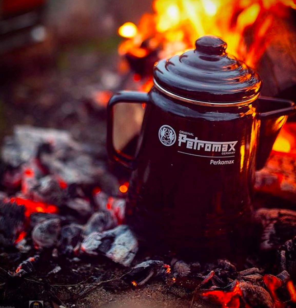 Petromax Emaille Percolator Perkomax Zwart 1.3 L