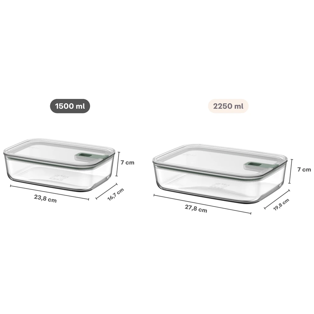 Mepal Glas Vershouddoos Easyclip 2.0 1500 Ml