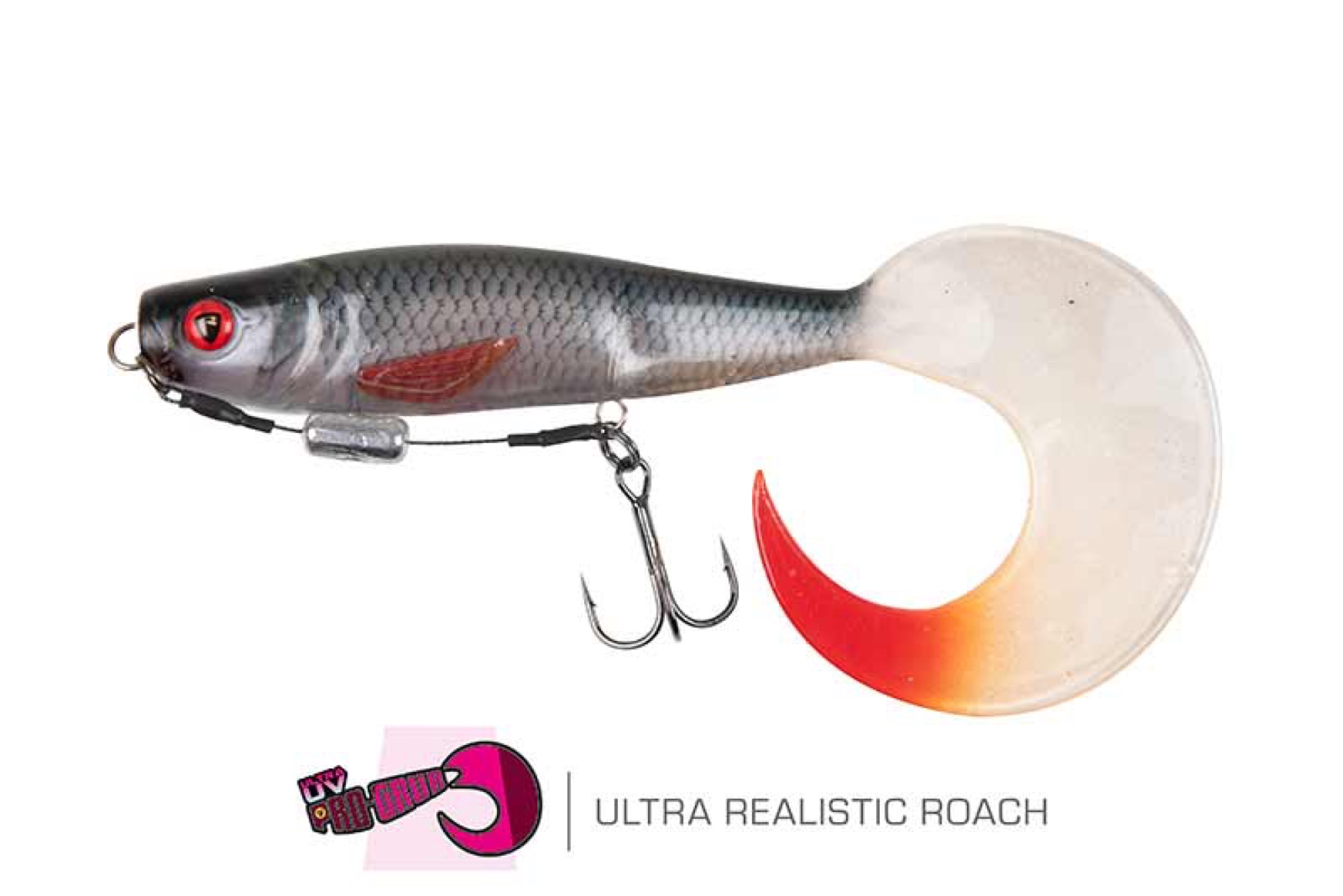 Fox Rage Pro Grub Loaded Softbait Ultra Realistic Roach 35G 16Cm