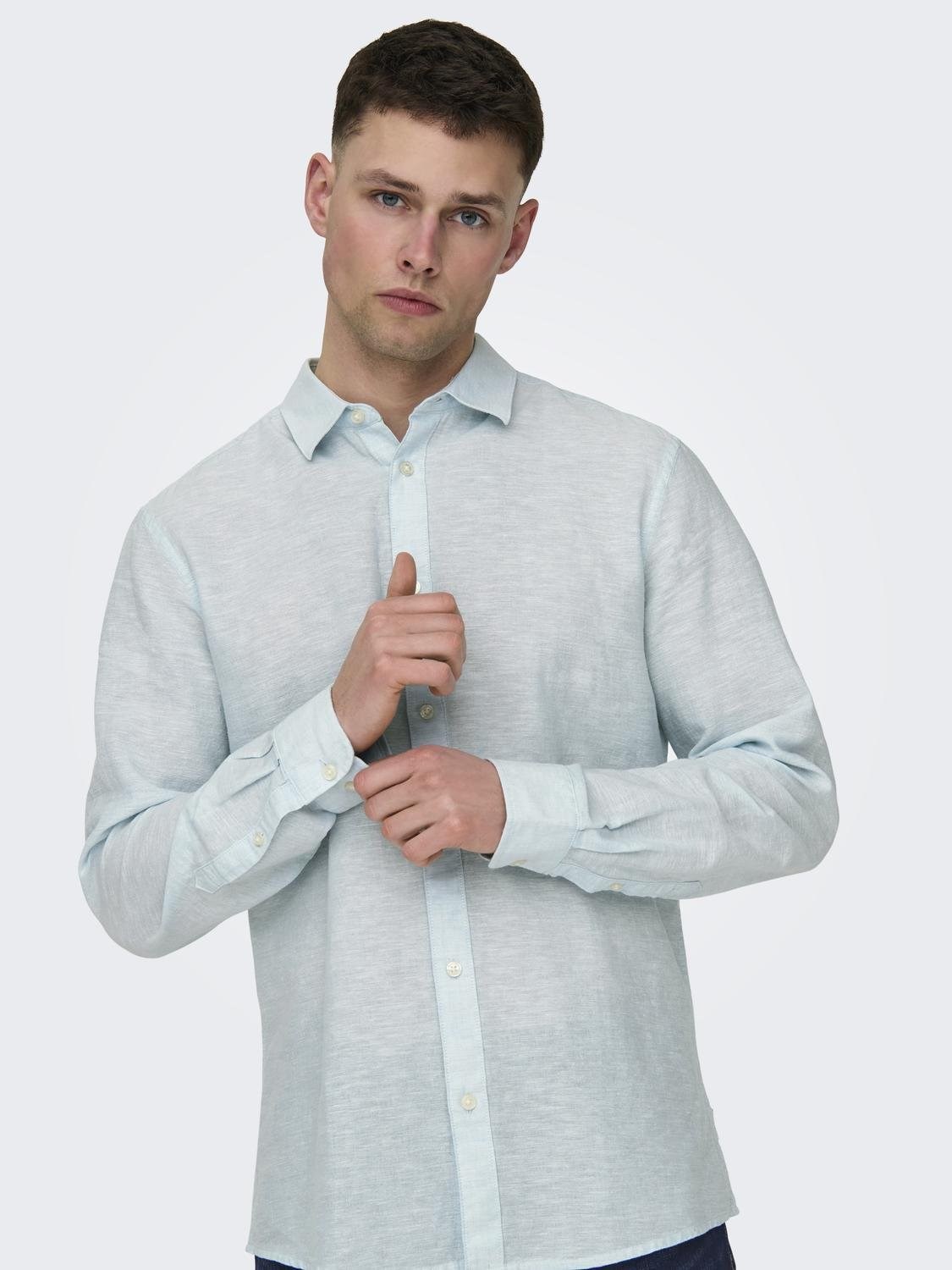 Only & Sons Caiden Ls Solid Linen Shirt