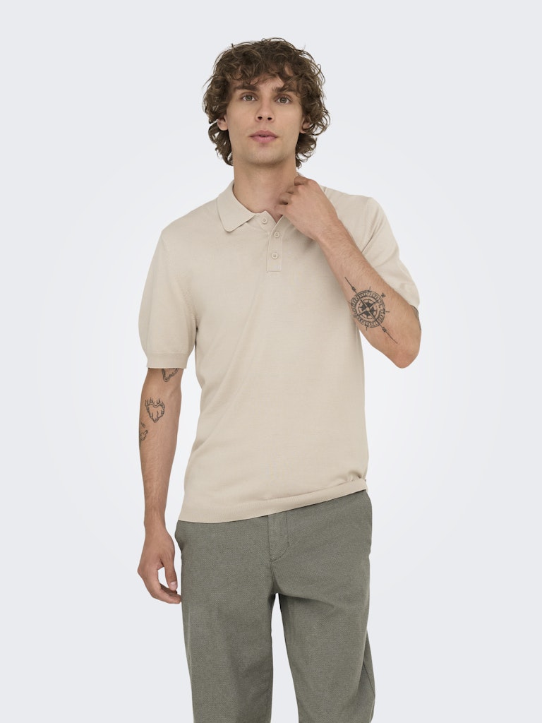Only & Sons Wyler Life Reg 14 Ss Polo Knit Heren