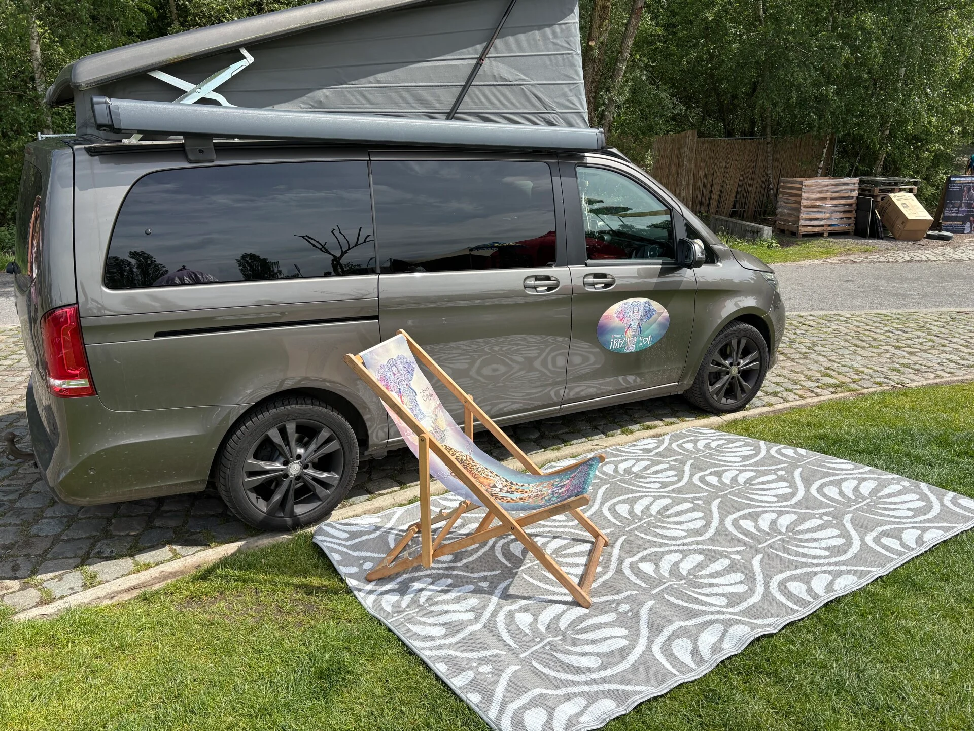 Blommie's Lifestyle Buitenkleed Zilver/Wit 180x270 cm
