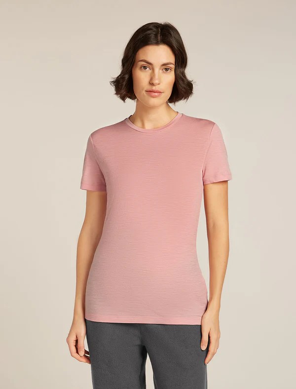 Icebreaker 150 Tech Lite Iii SS Tee Dames - Pink Quartz