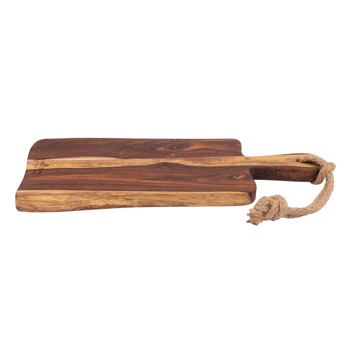 Pure Rose Wood Serveerplank Rustiek Met Handvat 35 Cm