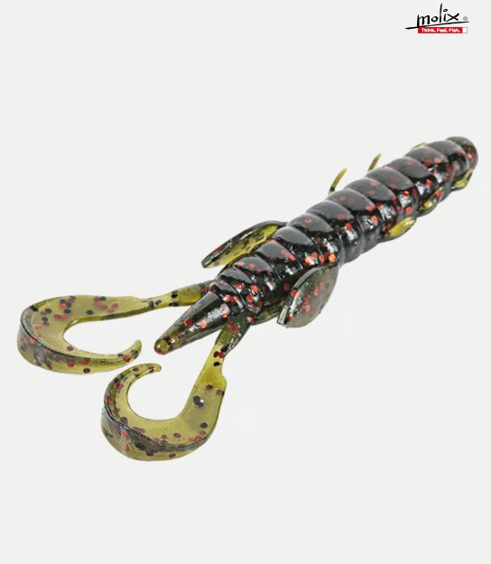 Molix Freaky Craw 2.8" - #02 Watermelon / Red & Black