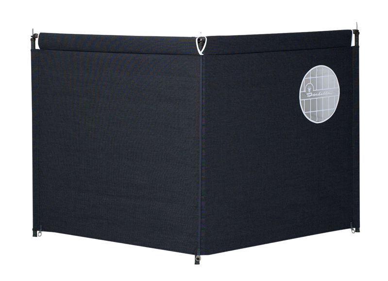 Isabella Windscherm 2 Delig Grey