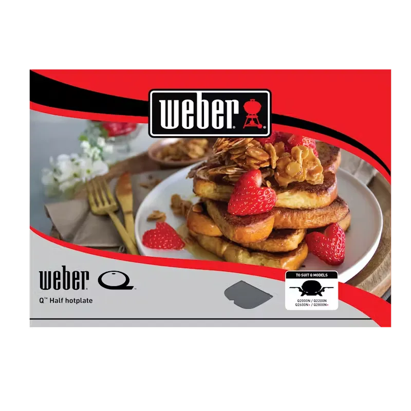 Weber Halve Plancha Voor Q 2100N / Q 2200N / Q 2800N+