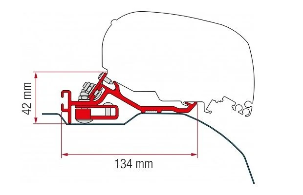 Fiamma Kit Ducato-Jumper-Boxer Low Profile Na 2006 (F65-F80) Deep Black