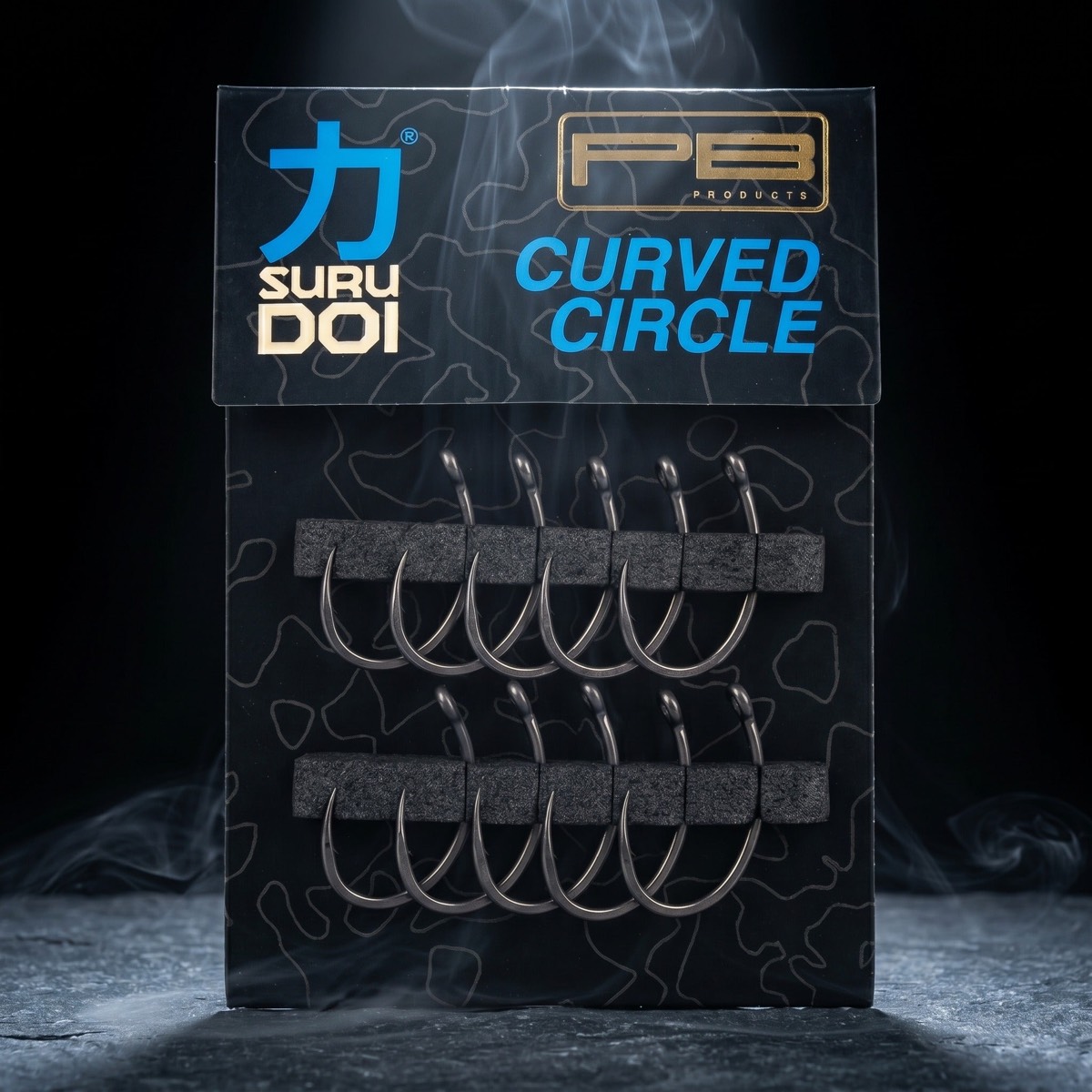 PB Products Surudoi Curved Circle Hook Ptfe 10Pcs Size 2