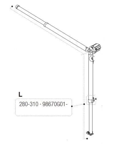 Fiamma Kit Raft./Pal.Sx Carav.Xl 280-310