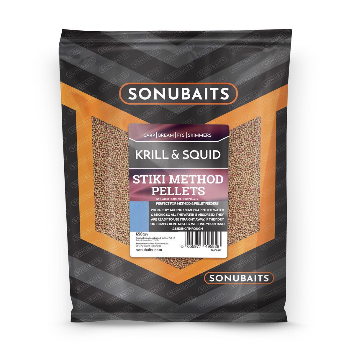 Sonubaits Stiki Method Pellets Krill & Squid 4MM